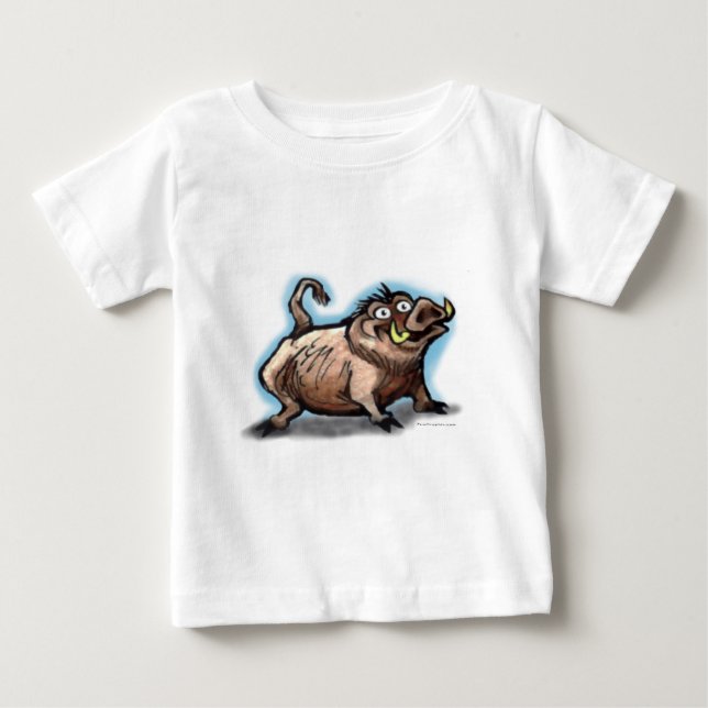 T-shirt Pour Bébé Hog sauvage (Devant)