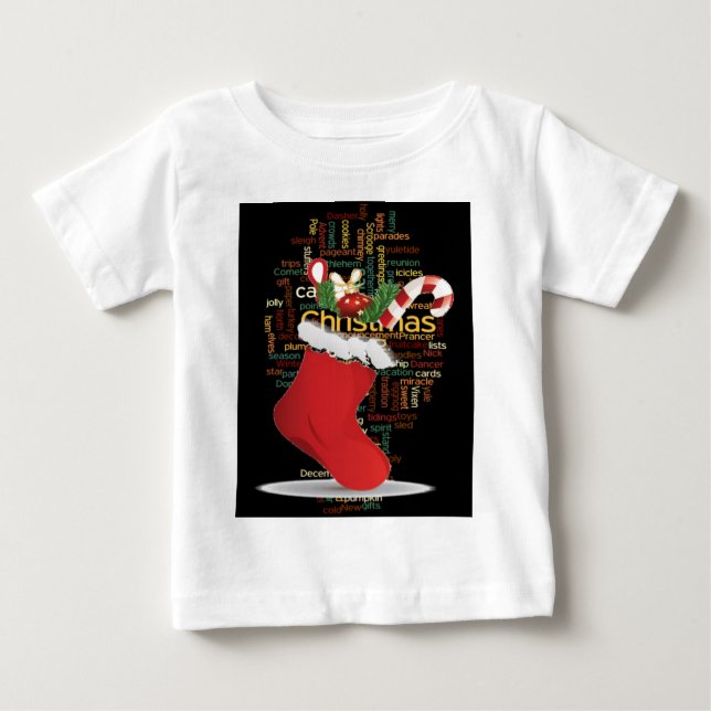 T-shirt Pour Bébé HoHo ! Merry Christmas TOXITS et Happy New Year (Devant)