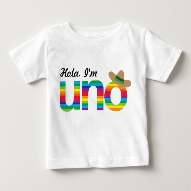 T-shirt Pour Bébé Hola, je suis l'ONU ! (Devant)