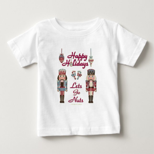 T-shirt Pour Bébé Holiday Nutcracker (Devant)