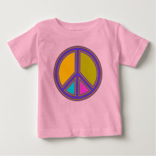 T-shirt Pour Bébé holiES - panneau coloré PEACE + vos idées