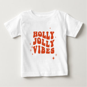 T-shirt Pour Bébé Holly Jolly Vibes - Un Message De Vacances