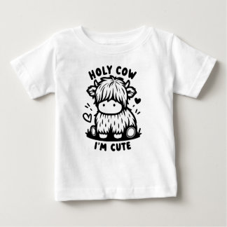 T-shirt Pour Bébé Holy Cow I'm migre for Baby Bliss