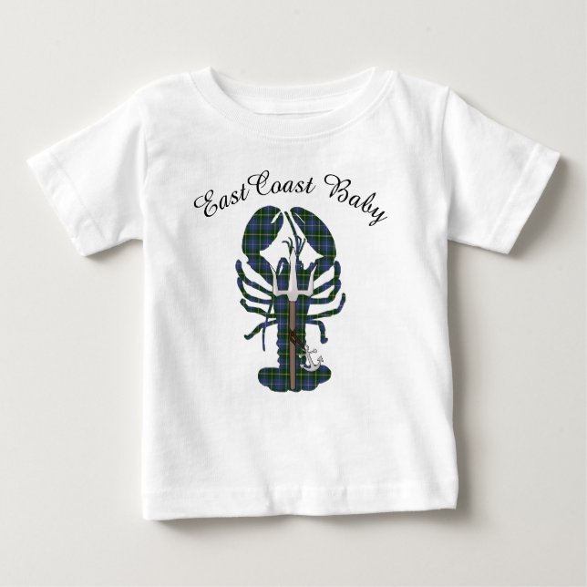 T-shirt Pour Bébé Homard la Nouvelle-Écosse Canada de bébé de Côte (Devant)