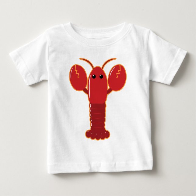 T-shirt Pour Bébé Homard mignon (Devant)