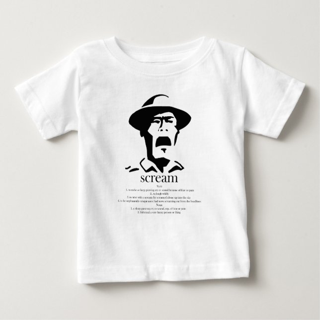 T-shirt Pour Bébé homme hurlant avec définition (Devant)