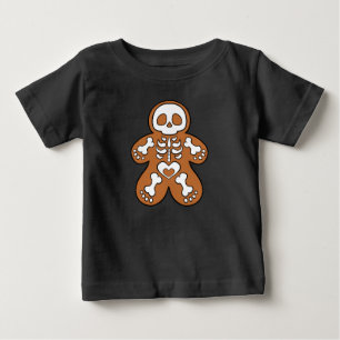 T-shirt Pour Bébé Homme squelette en pain d'épices