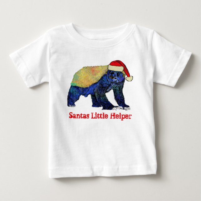 T-shirt Pour Bébé Honey Badger Funny Funky Festiy Irony Citation Pèr (Devant)