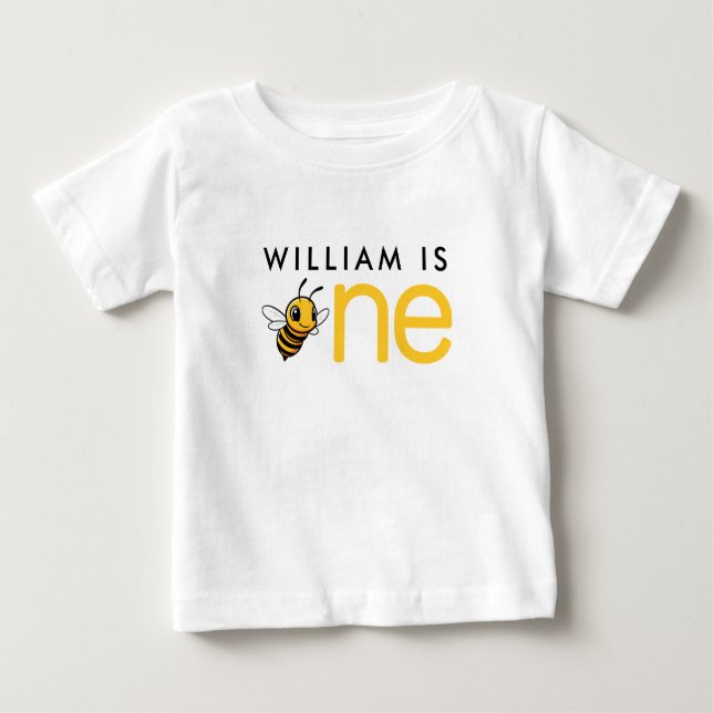 T-shirt Pour Bébé Honey Bee Anniversaire Fête 1ère Fête d'abeille T- (Devant)