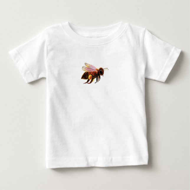 T-shirt Pour Bébé Honey Bee Flying (Devant)