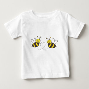 T-shirt Pour Bébé Honey Bees with Heart