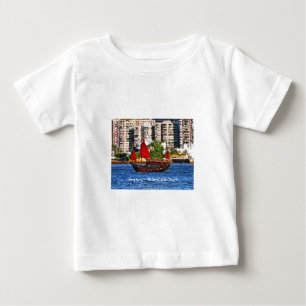 T-shirt Pour Bébé Hong Kong Sampan La Perle de l'Orient