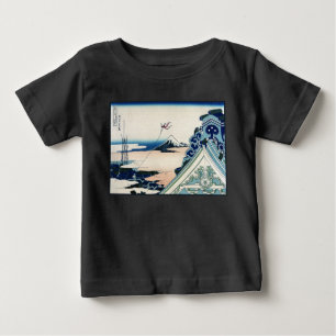 T-shirt Pour Bébé Honganji Temple Vista du Mont Fuji Bois japonais