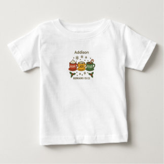 T-shirt Pour Bébé Hope Joy Peace and Cocoa