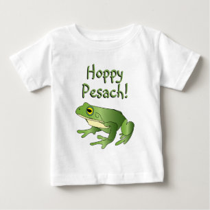 T-shirt Pour Bébé Hoppy Pesach ! - Grenouille unique - T-shirt bébé