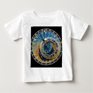 T-shirt Pour Bébé Horloge astronomique - Prague Orloj