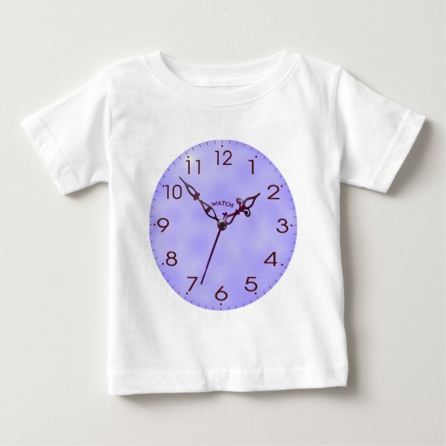 T-shirt Pour Bébé horloge face_03 (Devant)