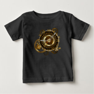 T-shirt Pour Bébé Horloge Steampunk avec des engrenages anciens