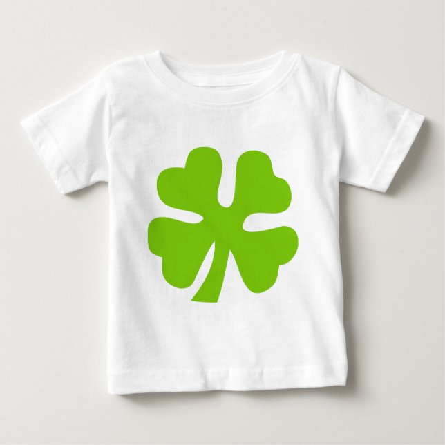 T-shirt Pour Bébé Housse à quatre feuilles - Martian Green (Devant)