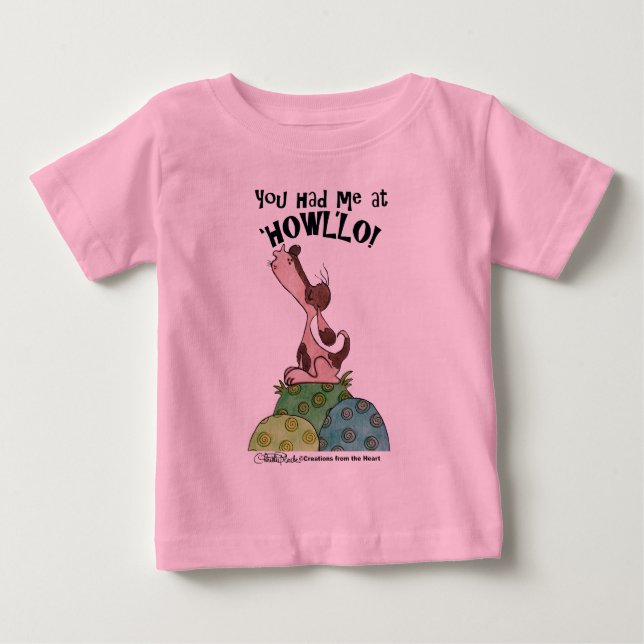 T-shirt Pour Bébé Howler Dog (Devant)