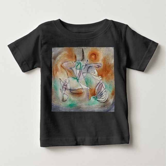 T-shirt Pour Bébé Howling Dog par Paul Klee (Devant)