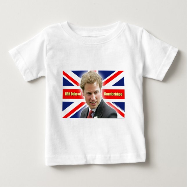 T-shirt Pour Bébé HRH Duke de Cambridge - Stunning ! (Devant)