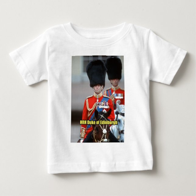 T-shirt Pour Bébé HRH Duke d'Édimbourg (Devant)