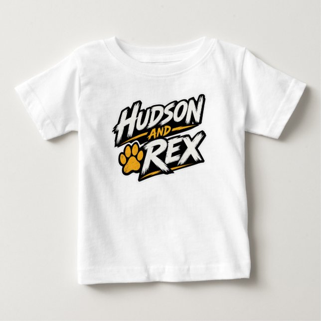 T-shirt Pour Bébé Hudson et Rex (Devant)