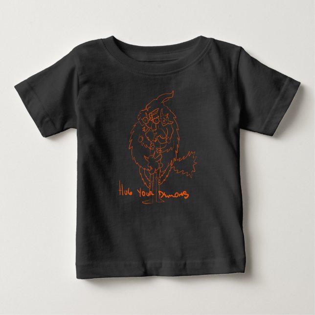 T-shirt Pour Bébé Hug Your Demons (Devant)