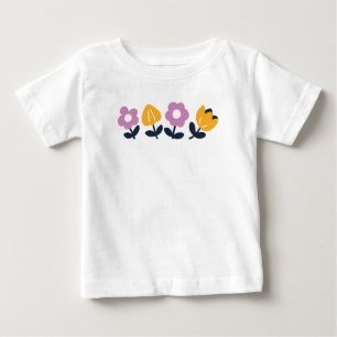 T-shirt Pour Bébé Hugs d'avril et nez mouillé - partie florale
