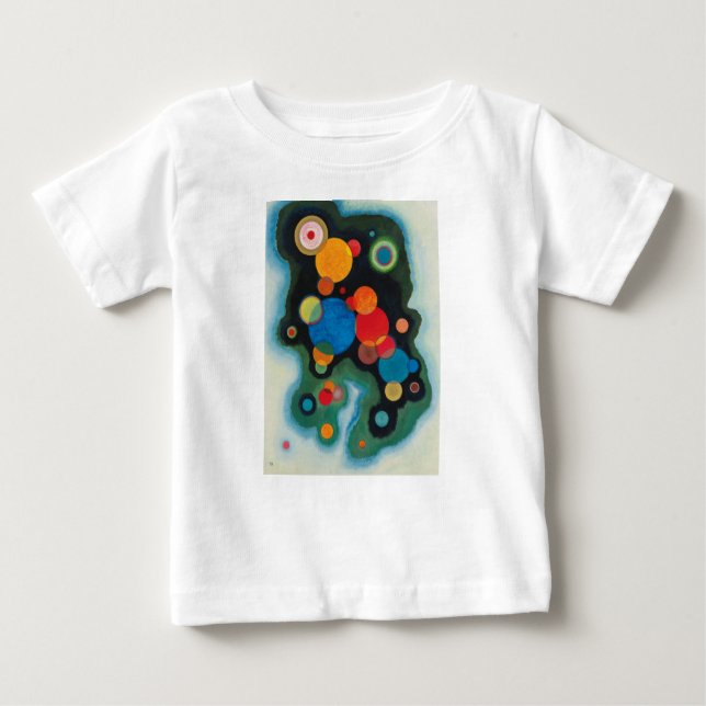 T-shirt Pour Bébé Huile Abstraite de Kandinsky Deepened Impulse sur  (Devant)