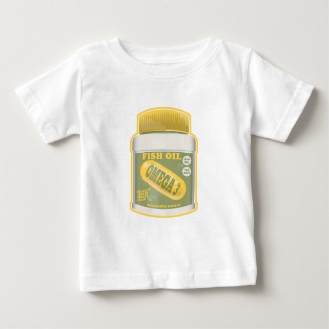T-shirt Pour Bébé Huile de poisson oméga 3 (Devant)