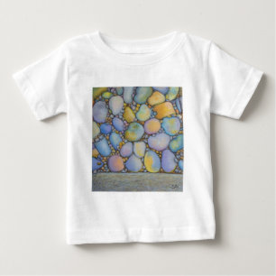 T-shirt Pour Bébé Huile Pastel River Rocher et galets