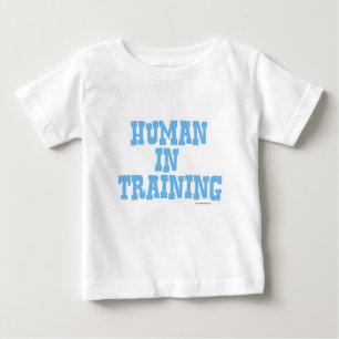 T-shirt Pour Bébé Humain En Formation Funny Baby Blue Citation
