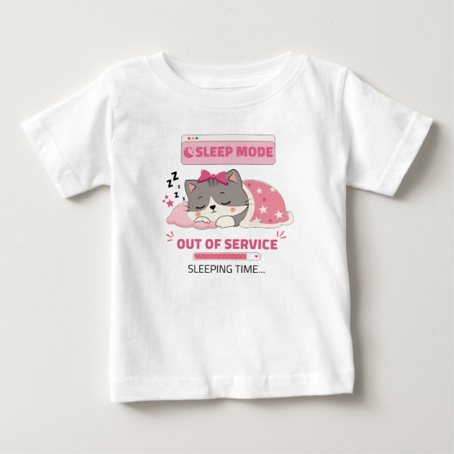 T-shirt Pour Bébé humeur de sommeil (Devant)