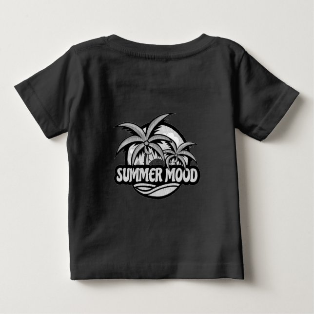 T-shirt Pour Bébé Humeur d'été (Dos)