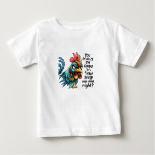 T-shirt Pour Bébé Humour animal ferme irrégulier Tee