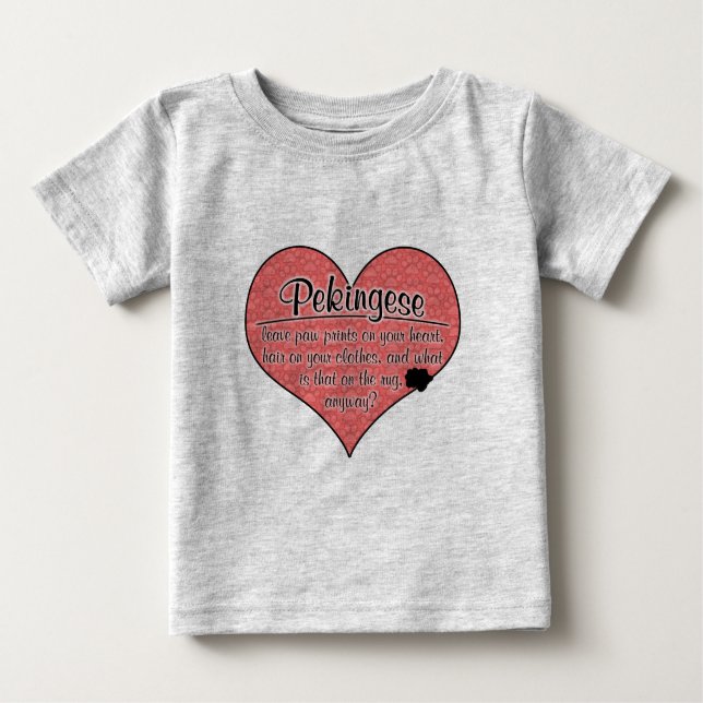 T-shirt Pour Bébé Humour de chien d'empreintes de pattes de (Devant)