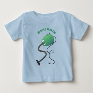 T-shirt Pour Bébé Humour de dessin animé de l'aspirateur mignon