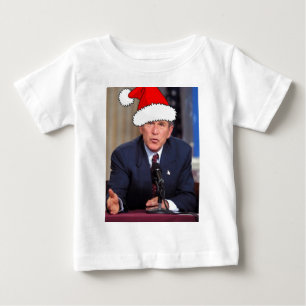 T-shirt Pour Bébé Humour de Noël de George W. Bush