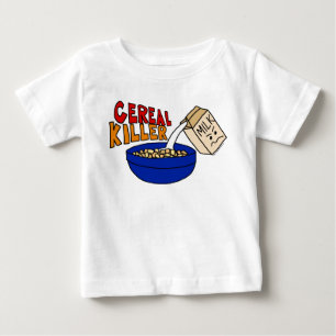 T-shirt Pour Bébé Humour de nourriture de petit déjeuner de tueur d