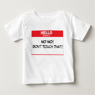 T-shirt Pour Bébé Humour nommé d'étiquette
