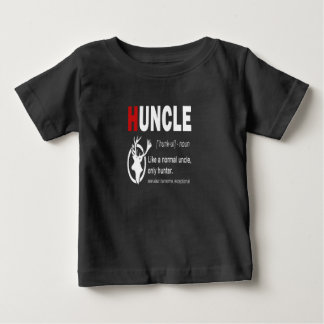 T-shirt Pour Bébé Huncle Comme Un Oncle Normal Chasseur Seulement