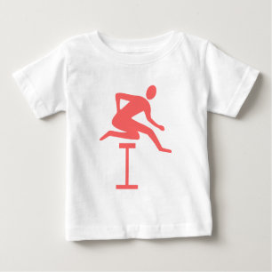 T-shirt Pour Bébé Hurdling - rose tropical