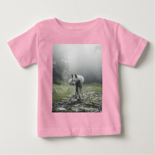 T-shirt Pour Bébé Husky Sibérien Blanc