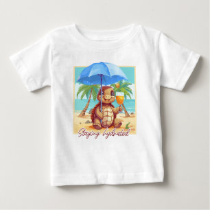 T-shirt Pour Bébé Hydrated turtle