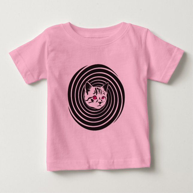 T-shirt Pour Bébé Hypno-Cat (Devant)