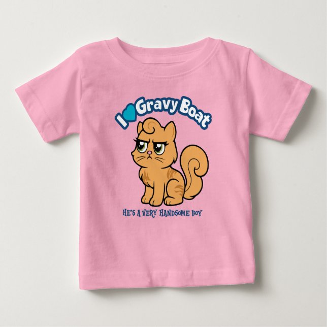 T-shirt Pour Bébé I <3 Gravy Boat DCC (Devant)