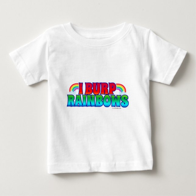T-shirt Pour Bébé I Burp Rainbows Drôle Citation bébé Art (Devant)