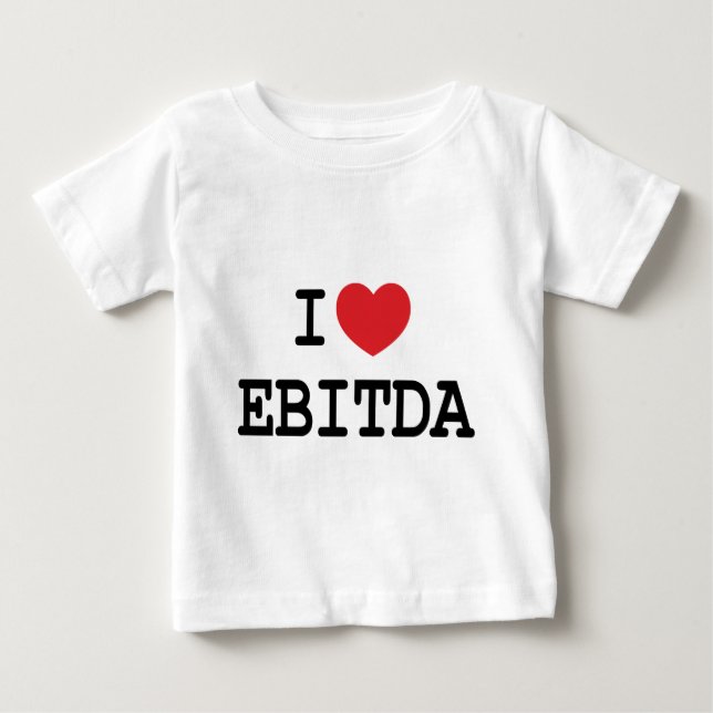 T-shirt Pour Bébé I (coeur) EBITDA (Devant)
